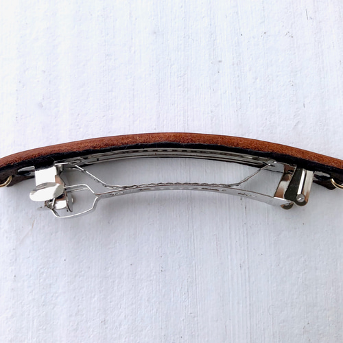 ニ十三や　バレッタ 大人のレザーのバレッタ バレッタ North Little Nest 通販