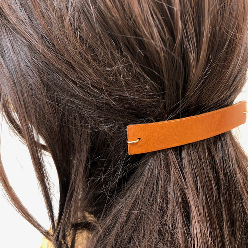 ニ十三や　バレッタ 大人のレザーのバレッタ バレッタ North Little Nest 通販