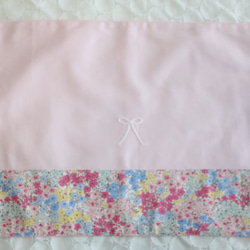 入園入学6点セット ピンク花柄3 リボン刺繍 さくらんぼ