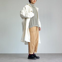 【福袋】飛鼠羊毛大衣/本色+撒魯埃爾褲子/4色可選 第3張的照片