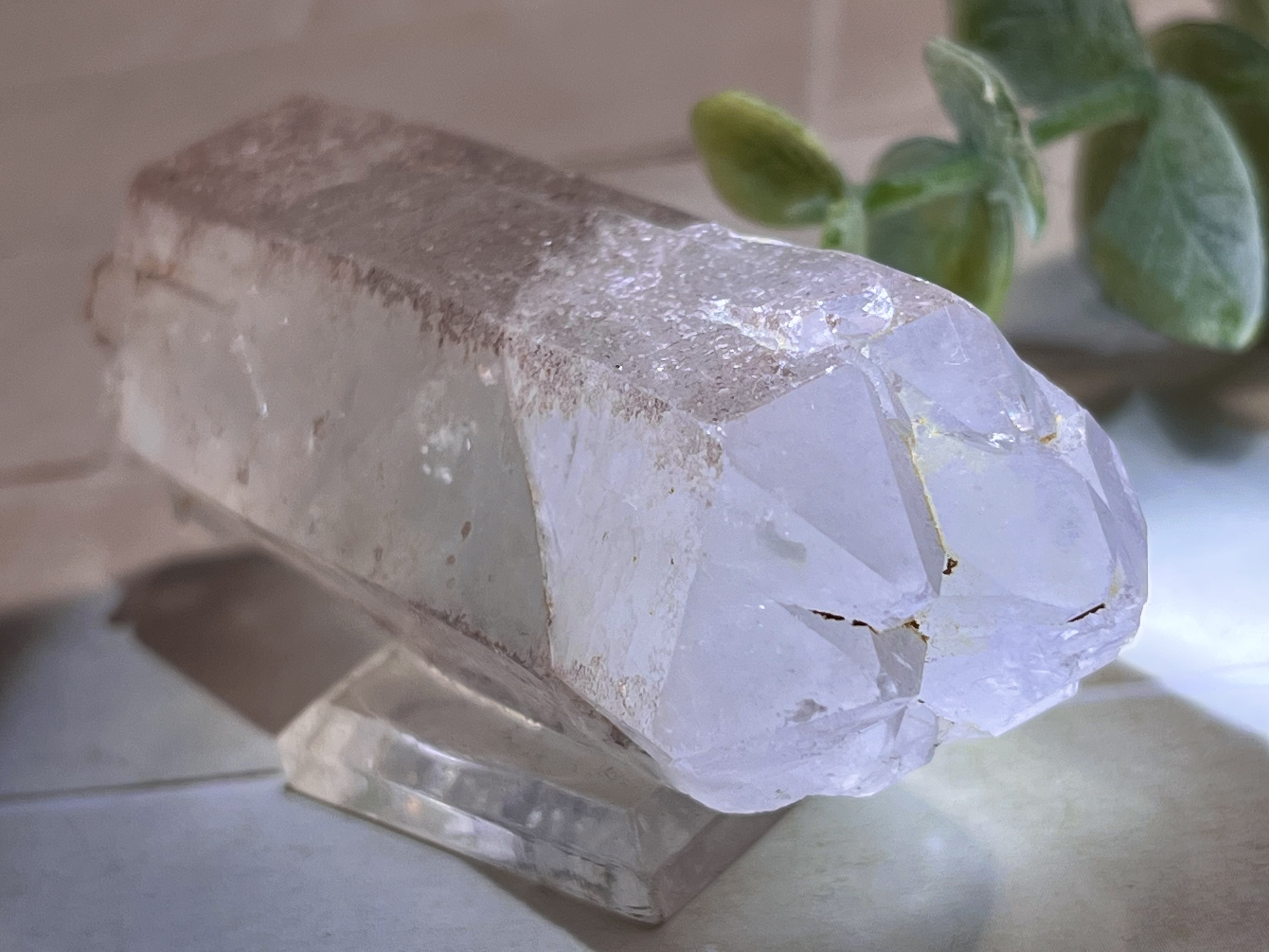 カテドラル✨　ピンクレムリアンシードクリスタル　原石　ダブルポイント　DT 台座付き