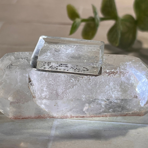 カテドラル✨ピンクレムリアンシードクリスタル原石ダブル