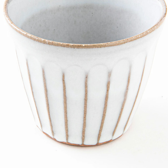 小石原燒 Koishiwara 燒白釉杯免費碗 Maruta 窯 Ota gohaya 陶器餐具容器 maruta-041 第4張的照片