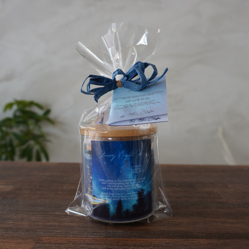 星の夜空✨ラピスラズリ キラキラ光る天然パーム(ヤシ)のボトルアロマ