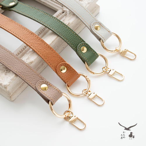 幅広 3way ストラップ 【 シュリンクレザー 】 ショルダー