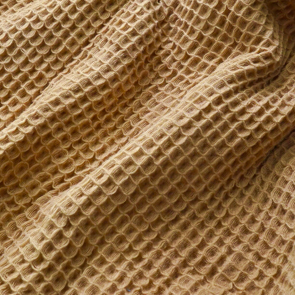 華夫格運動衫/棕色/Mikawa 紡織品 第6張的照片