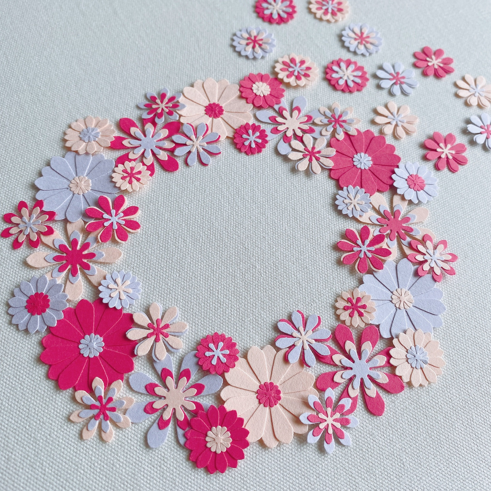 ◉送料込み◉クラフトパンチ 花 アルバム カラフル 飾り 寄せ書き