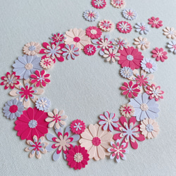 ◉送料込み◉クラフトパンチ 花 アルバム 飾り 寄せ書き ペーパー