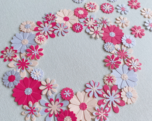 スクラップブッキング ペーパーフラワー ◉送料込み◉クラフトパンチ 花 アルバム カラフル 飾り