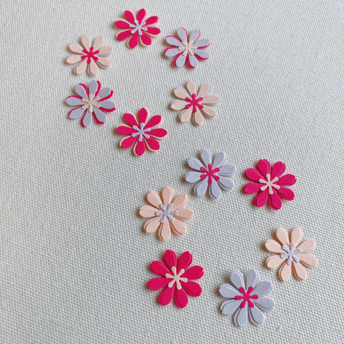 ◉送料込み◉クラフトパンチ 花 アルバム カラフル 飾り 寄せ書き