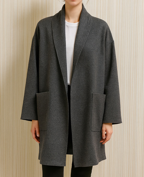 型紙 ショールカラーコート A048-P レディース 型紙 cobacagari 通販