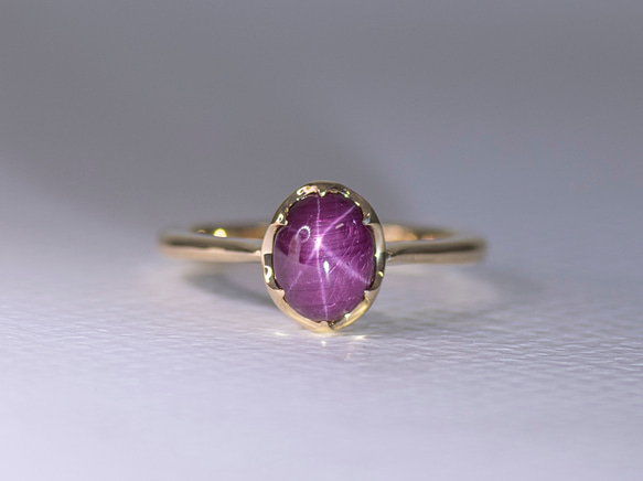 StarRuby_2.45ct K18YG Ring【Primeiro/プリメイロ】 2枚目の画像