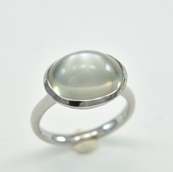 Moon Stone_6.46ct K18WG Ring 【Primeiro/プリメイロ】 1枚目の画像