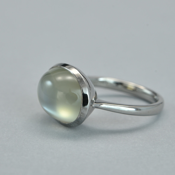 Moon Stone_6.46ct K18WG Ring 【Primeiro/プリメイロ】 2枚目の画像