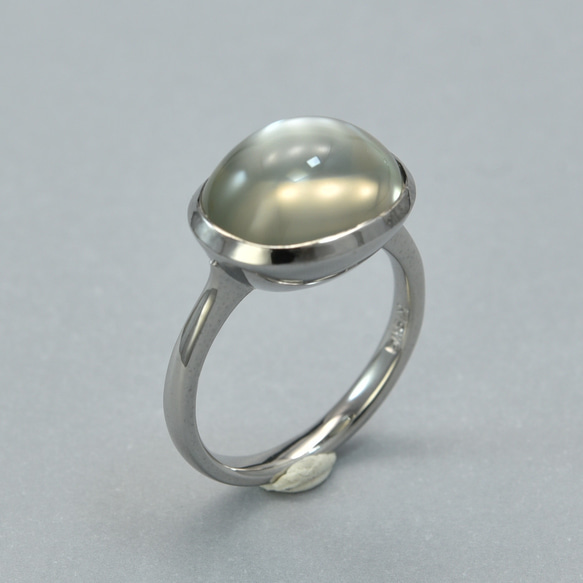 Moon Stone_6.46ct K18WG Ring 【Primeiro/プリメイロ】 3枚目の画像