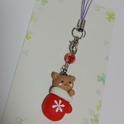 【ハンドメイド】クリスマス キーホルダー 2 3枚目の画像