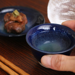 小石原燒 小石原燒 青金石釉 酒杯 清酒杯 Ochoko Maruta 窯 Ota Gohaya 陶器餐具 maruta-033 第3張的照片