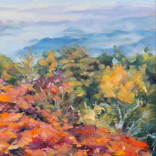 絵画　油絵　大町　中山高原　ミニ美 澤井 進 「 高山 」( 岐阜県高山市 ) 油絵 ・ 油彩画 F6 ( 6号