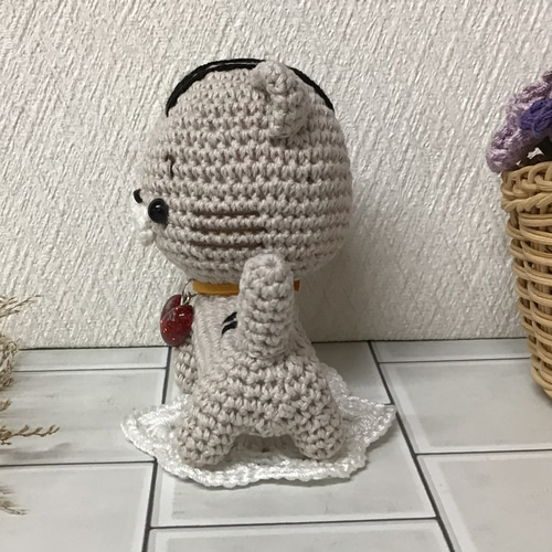 ☆ベージュのトラ猫ちゃん☆ 編みぐるみ あみぐるみ あみぐるみ