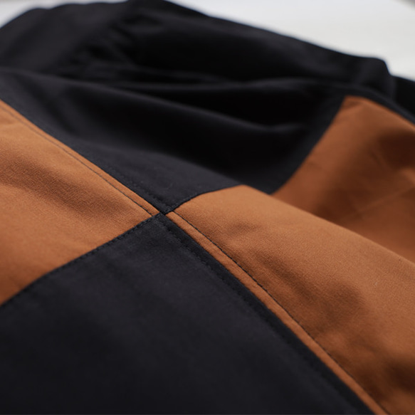 ⁑ラスト１　最終ＳＡＬＥ　巻き巻く　愉快なパッチワーク　巻きスカート ポケット付　上質コットンフリーサイズY82C 3枚目の画像