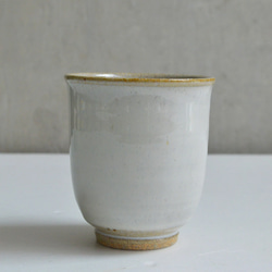 小石原燒 小石原燒 白釉茶杯 8cm 杯子 Maruta 窯 Ota Gohaya 陶器餐具 maruta-064 第2張的照片