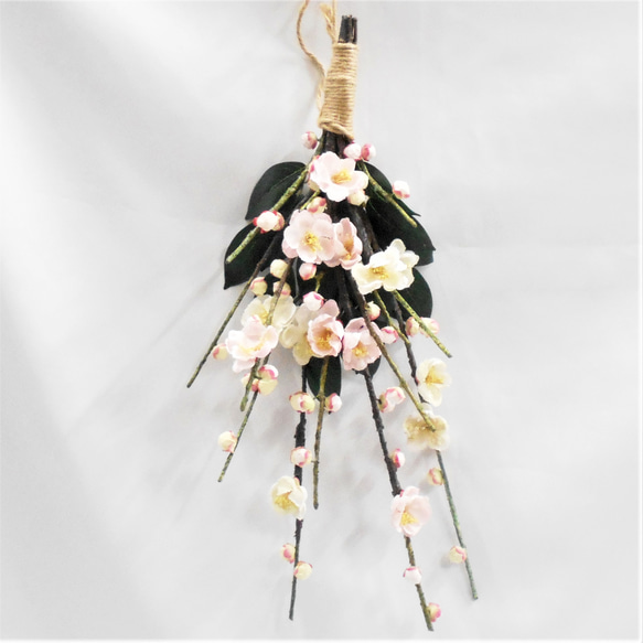 シンプルなスワッグ 梅の花 初春・迎春・正月飾り アーティシャル