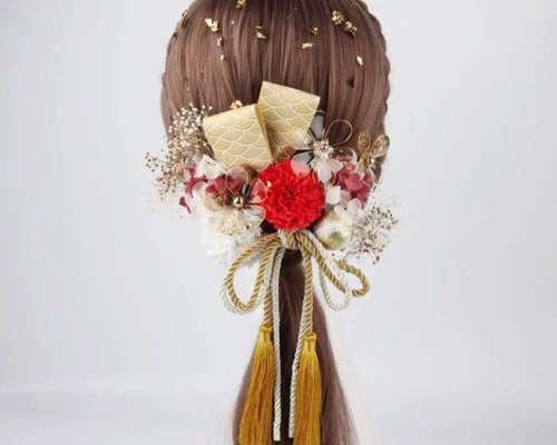 和装髪飾り16点セット 結婚式 卒業式 成人式 七五三 髪飾り 12/16