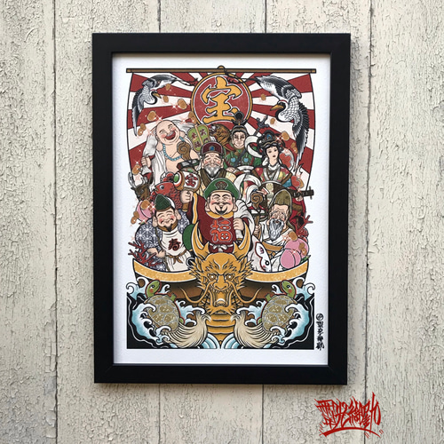 宝船 七福神 一攫千金 アート - Joynt 本舗 - BOOTH