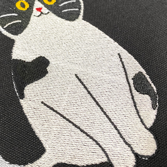 Sitting Hachiware Cat 刺繡帆布棉質手提袋/環保袋 [免運費] 第9張的照片