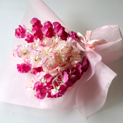 《ずっと咲いてる》赤いスイートピー＆ピンクスイートピーの花束/アーティフィシャルフラワー（造花）無料ギフトラッピング 3枚目の画像