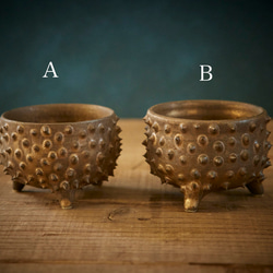 小さな陶器の植木鉢：S　　pps-76 2枚目の画像