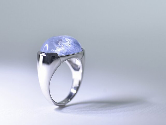 Dumortierite in Quartz_11.64ct pt950 【sala/サラ】 2枚目の画像