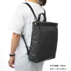 MahL+81　LeatherBackpack　本革　バックパック 3枚目の画像