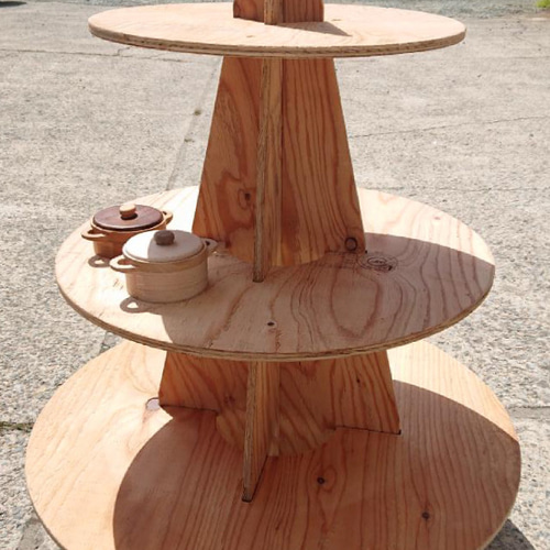 木製】ツリー型什器 マルシェなどイベント等に出店している方必見！ 棚