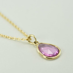 Sapphire（Noheat）_0.47ct / k18YG Necklace【Petalo/ペタロ】 2枚目の画像