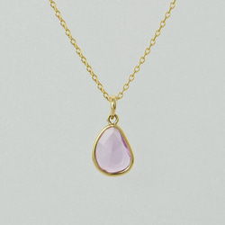 Sapphire（Noheat）_0.47ct / k18YG Necklace【Petalo/ペタロ】 3枚目の画像