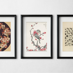 【NO.426】梅とシロガシラの日本画アートポスター☆お正月和柄和室インテリア和モダン玄関A2A1B5B4B3B2B1 11枚目の画像