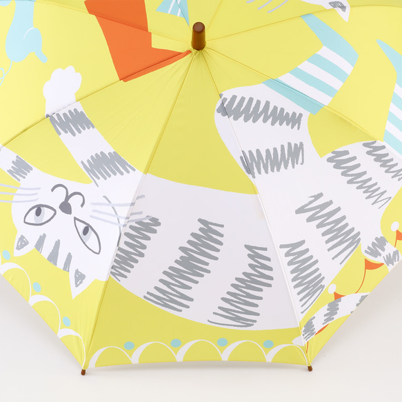 こばやしみさを デザイン KASANOWA-Mine Kids- 傘「長靴をはいた猫」 5枚目の画像