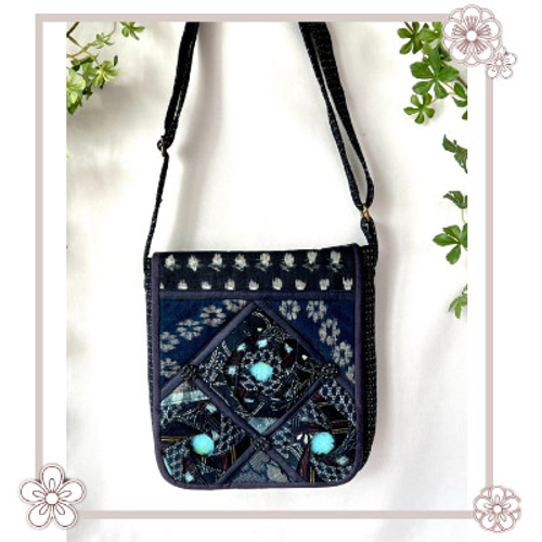 ハンドメイド パッチワーク ショルダーバッグ - メルカリ