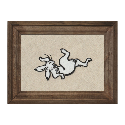 切り絵「鳥獣戯画のうさぎ」E 切り絵 伊勢屋 通販 15148810
