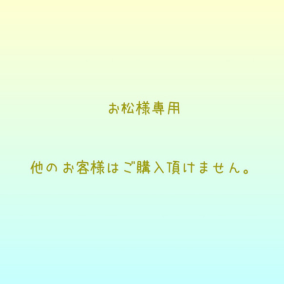 お松様専用 1枚目の画像