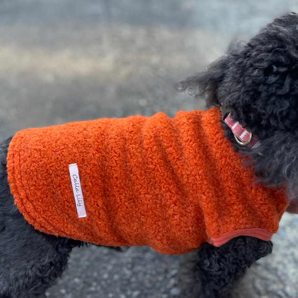 暖か もこもこっとしたシープボア♪ わんこ服 犬服 ペット ウェア 6枚目の画像
