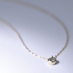 Diamond_0.24ct/K18YG Necklace 【miniera/ミニエーラ】 2枚目の画像