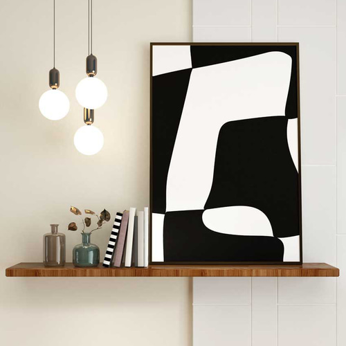 おしゃれな抽象画、モノトーン、アートポスター、北欧スタイル、モダン