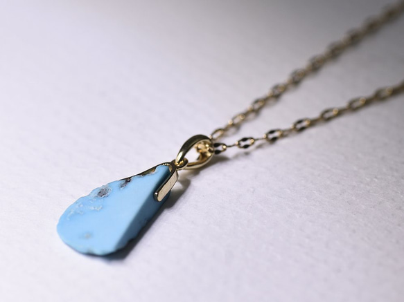 Turquoise k18YG Necklace【CASA/カーサ】 1枚目の画像