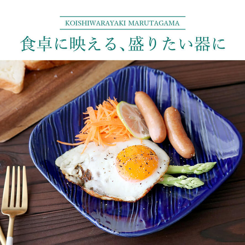 瑠璃片葉金蝕 38cmプラター
