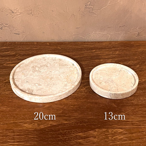天然大理石 トレイ 20cm アクセサリー置き 小物入れ マーブル ホテル