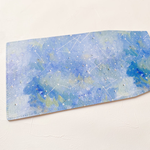青い空 たまごいろ 文庫本サイズ ブックカバー ハンドメイド