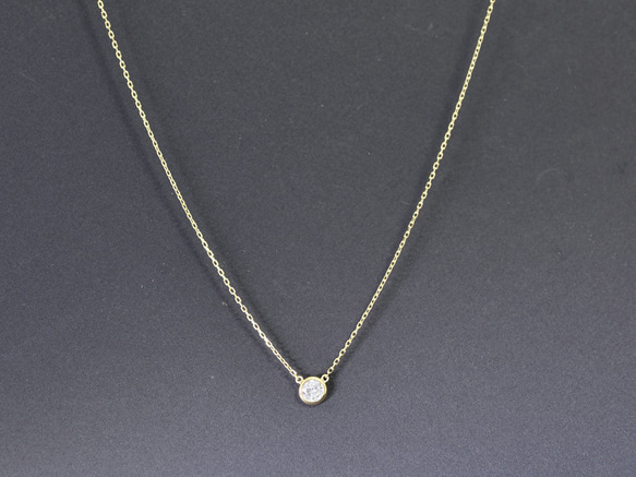 Diamond_0.14ct/K18YG necklace 【Grana/グラーナ】 3枚目の画像