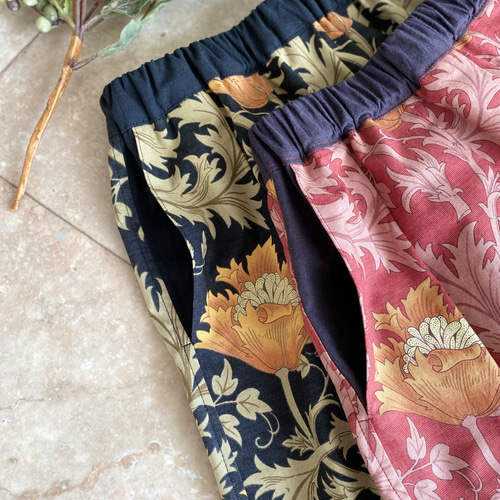 &ellecy ピンパネル ロングティアードスカート ウィリアムモリス柄 新品 28403377cf057fb46464c32ccc79ed